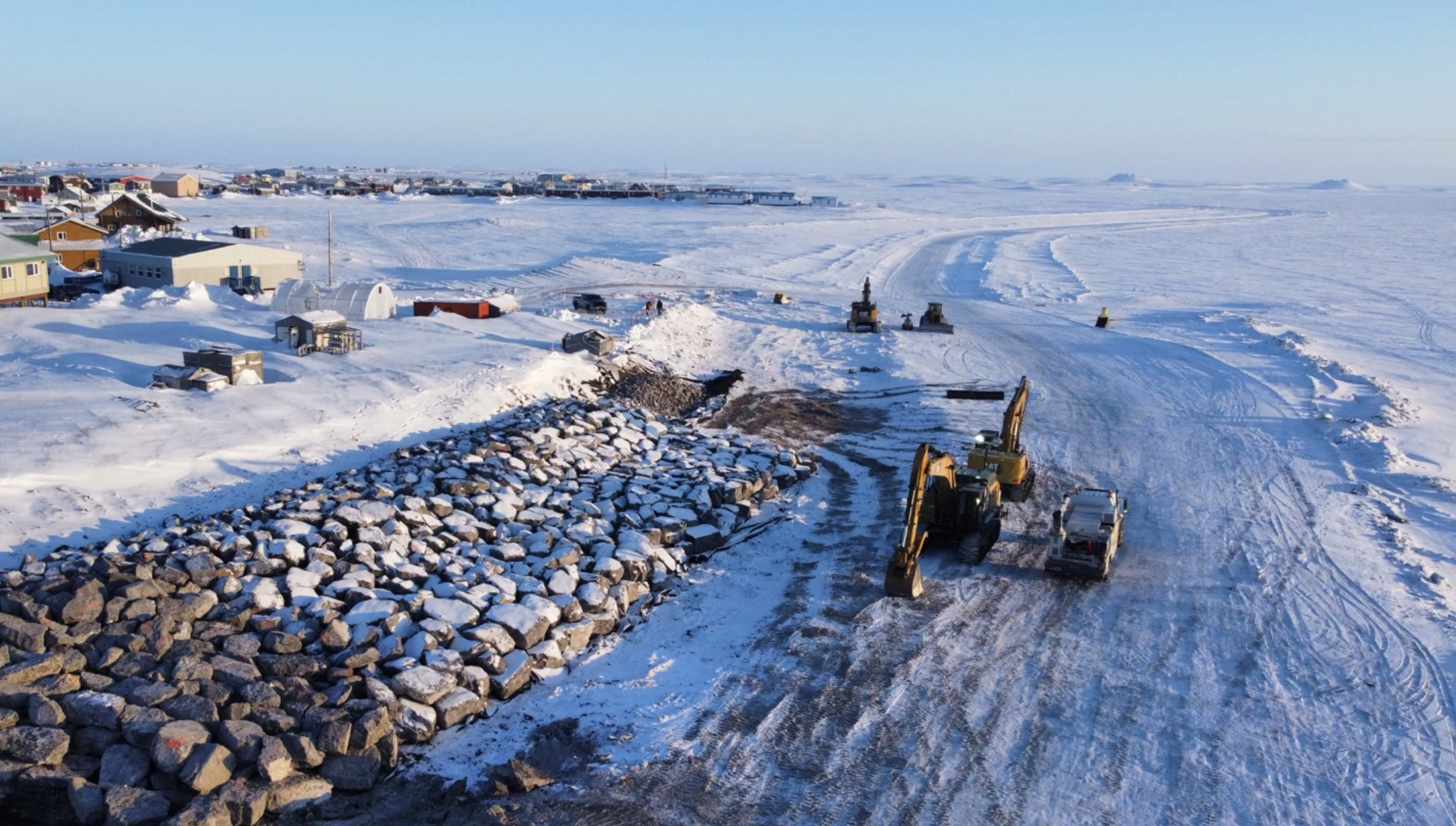 Investment and Action with Canada in Tuktoyaktuk’s Shoreline Mitigation Project